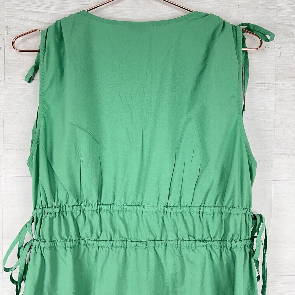 Rails Constantine Midi Dress Kelly Green Size Large Sleeveless Cinched Waist - Picture 9 of 16